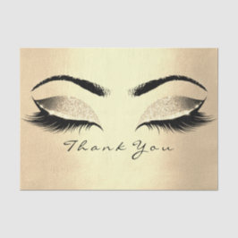 Champaigne Gold Blush Glitzer Danke Eye Silk Seidenpapier