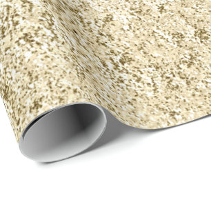 Champaigne Imitate Gold Metallic Molten Abstrakt Geschenkpapier