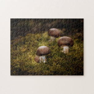 Champignons auf Moos Puzzle
