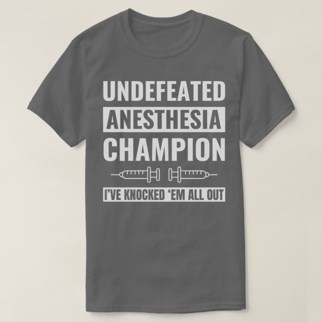 Champion Anästhesist CRNA Nu T-Shirt (Design vorne)