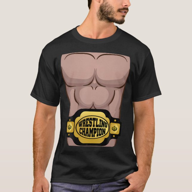 Champion Belt Wrestler Kostüm Halloween Shirt Kid (Vorderseite)
