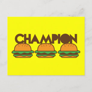 CHAMPION BURGERS yum! Postkarte