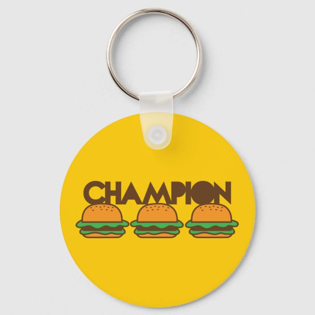 CHAMPION BURGERS yum! Schlüsselanhänger (Vorderseite)