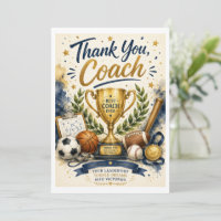 Champion Coach Danke-Sporttrophy-Karte