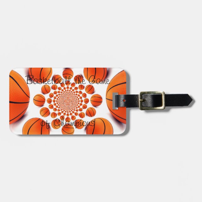 Champion Court Vision: Basketball Spiel der Champs Gepäckanhänger (Vorderseite horizontal)