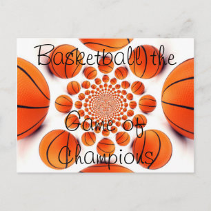 Champion Court Vision: Basketball Spiel der Champs Postkarte