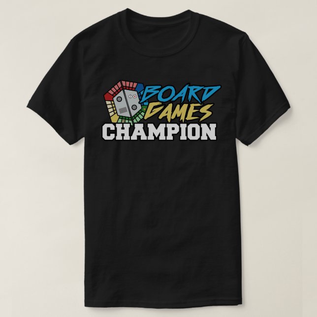 Champion der Brettspiele T-Shirt (Design vorne)