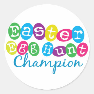 Champion der Ostereier Runder Aufkleber