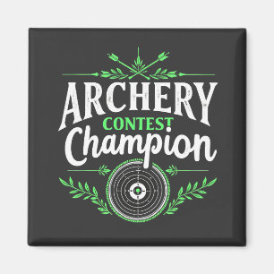 Champion des Bogenwettbewerbs Bow and Arrow Magnet