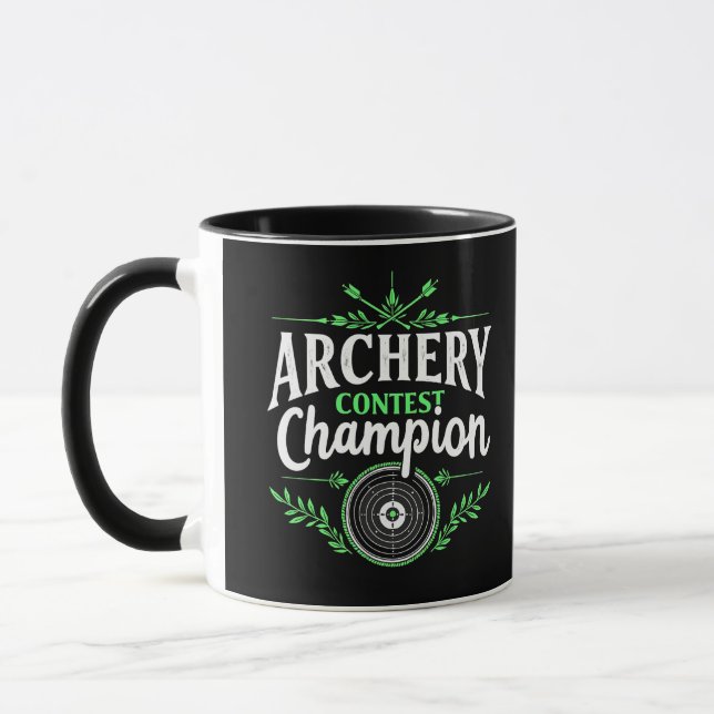 Champion des Bogenwettbewerbs Bow and Arrow Tasse (Links)