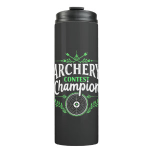 Champion des Bogenwettbewerbs Bow and Arrow Thermosbecher