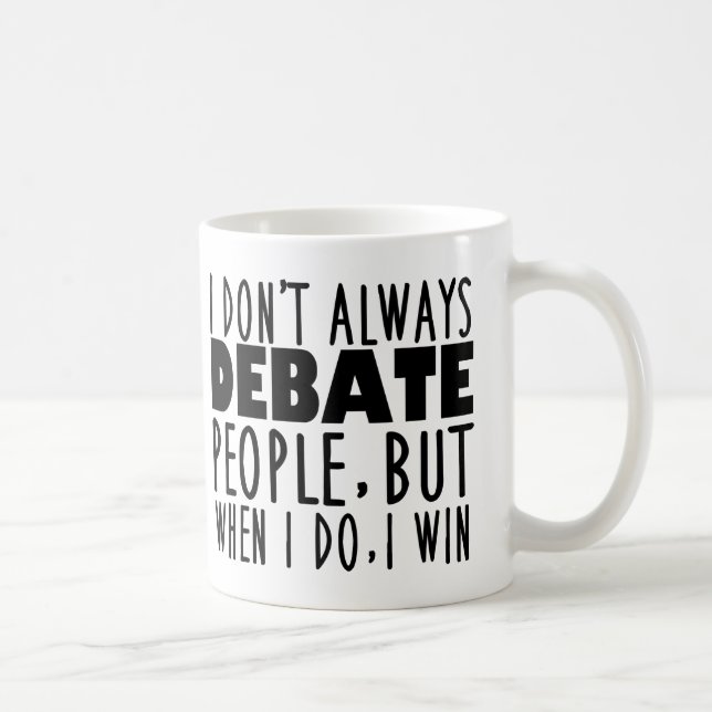 Champion des Funny Debate-Teams Kaffeetasse (Rechts)