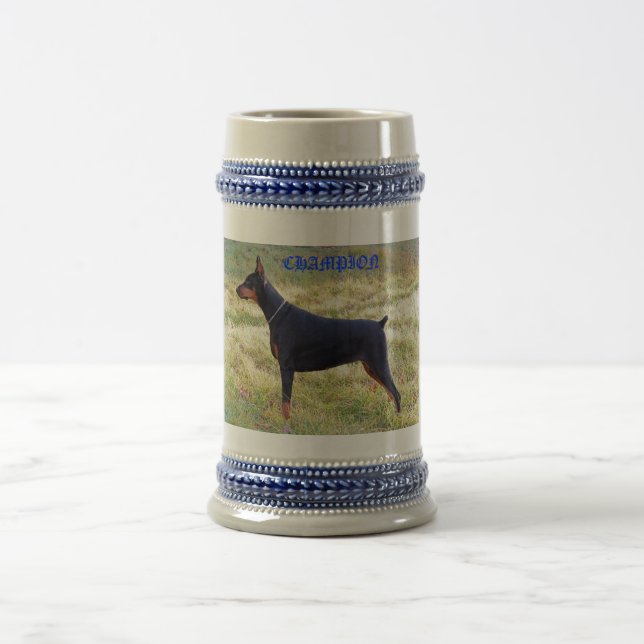 CHAMPION DOBERMAN STEIN BIERGLAS (Mittel)