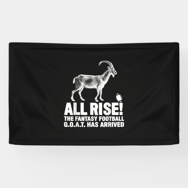 Champion Fantasy Football Goat Geschenk Banner (Horizontal)