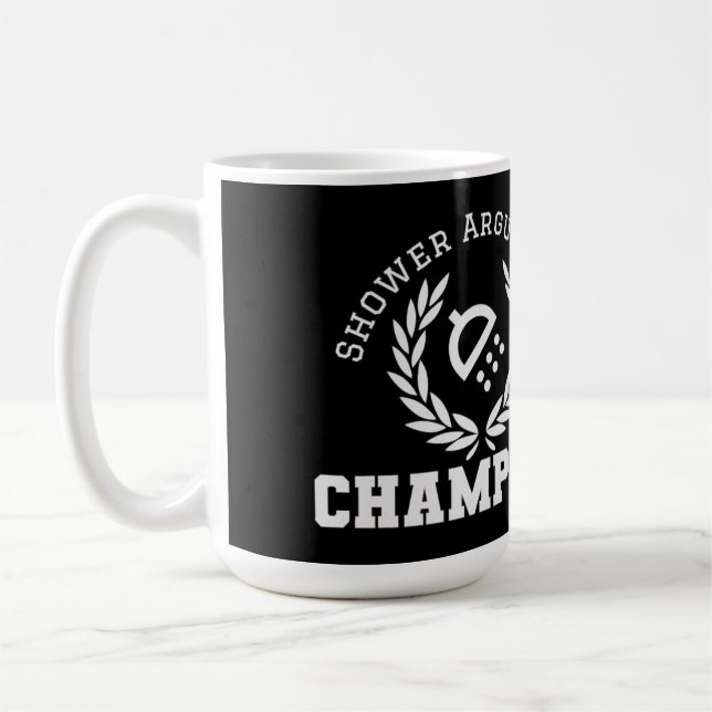 Champion für Duschargumente Kaffeetasse (Links)
