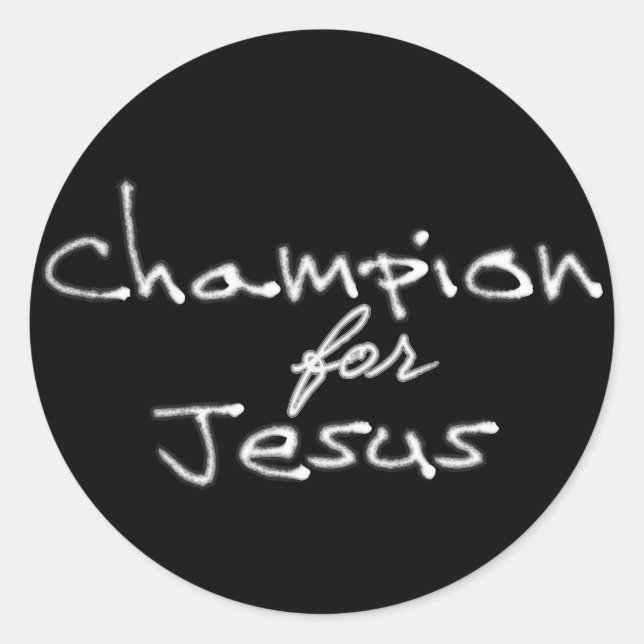 Champion für Jesus Stickers (Vorderseite)