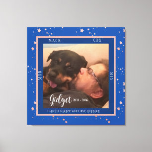 Champion Hund Foto Titles Celebration Canvas Print Leinwanddruck