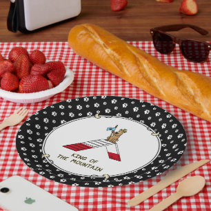 Champion King of the Berg Hund Agility lustig Pappteller