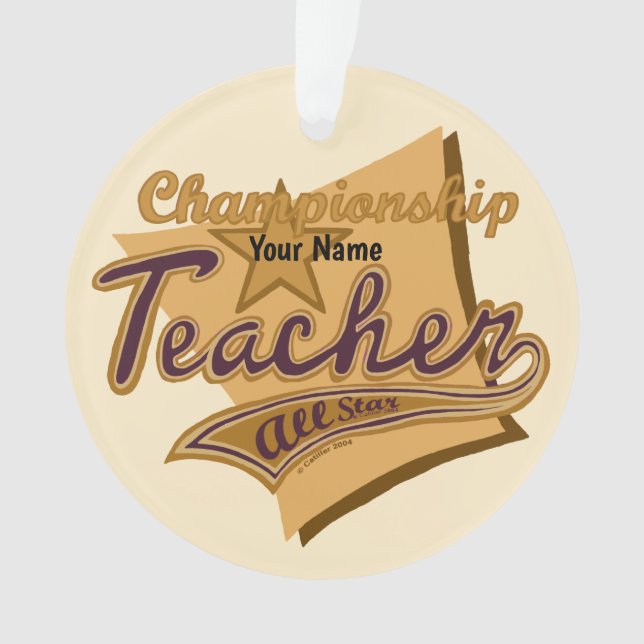 Champion Lehrer   Ornament (Vorderseite)