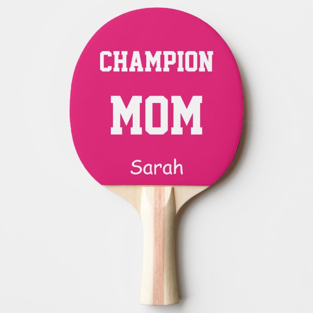 Champion Mama Name Personalisiert Tischtennis Schläger (Vorderseite)