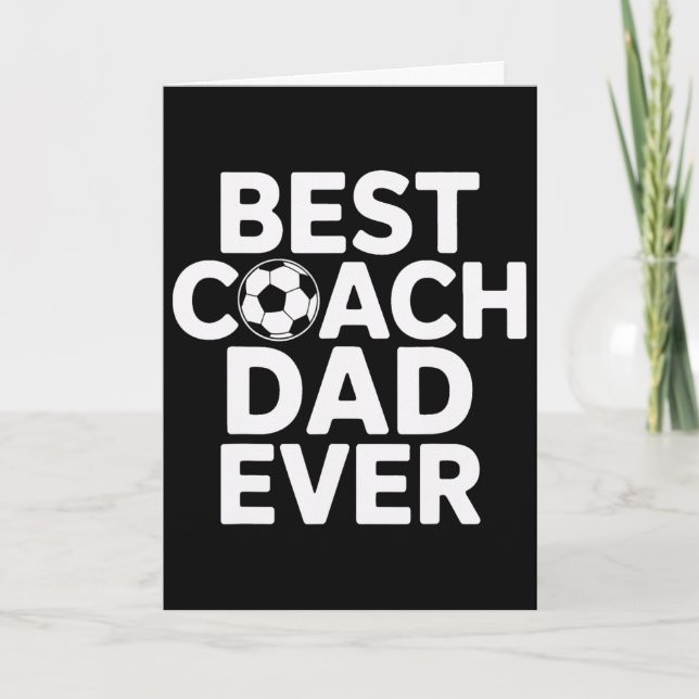 Champion Mentor Bester Trainer Dad Ever Fußballtra Karte (Vorderseite)