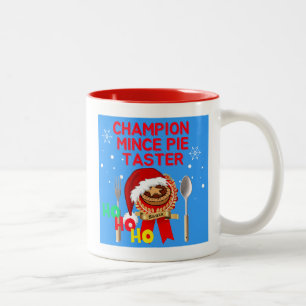 Champion Mince Pie Taster - Santa Zweifarbige Tasse