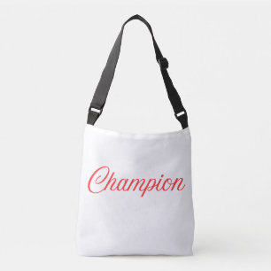 Champion Mindset Motivations-T-Shirt mit typografi Tragetaschen Mit Langen Trägern