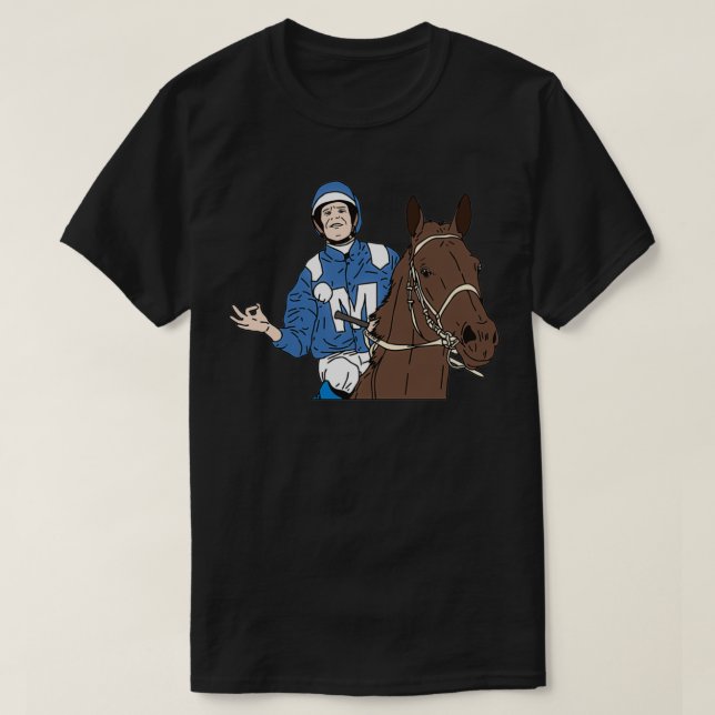 Champion Racehorse Winx Jockey Hugh Bowman T-Shirt (Design vorne)