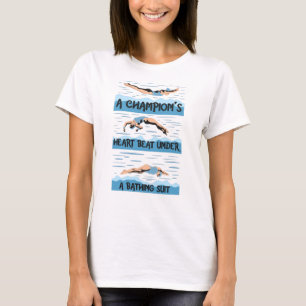 Champion-Schwimmer - Badeanzug T-Shirt