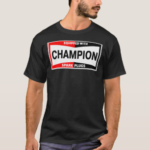 Champion Spark Plugs Vintag Graphic Design Digita T-Shirt