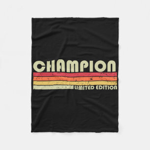 Champion Surname Funny Retro Vintager 80er Geburts Fleecedecke