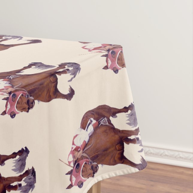 Champion Thoroughbred Race Pferde gewinnt Tischdecke (Beispiel)