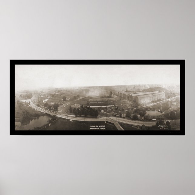 Champion Works OH Foto 1907 Poster (Vorne)