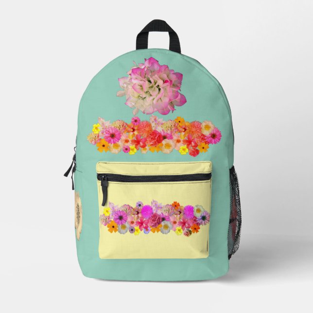 Champion's Bouquet Print Cut Sew Bag Bedruckter Rucksack (Vorderseite)