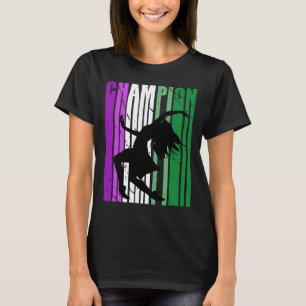 Champions Dance Geburtstagsmusik Lila Green T-Shirt