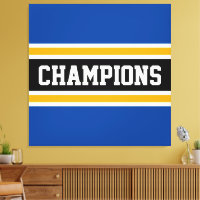 CHAMPIONS Deep Blue Black Orange Racing Streifen