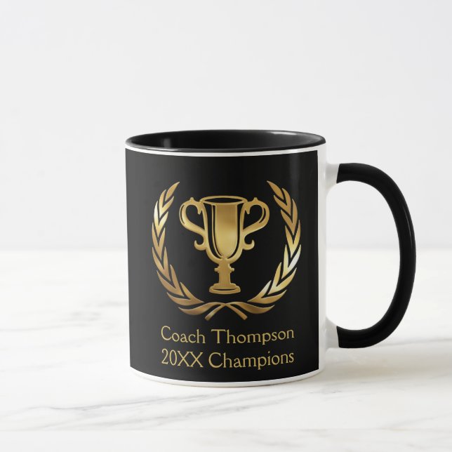 Champions Gold Custom Tasse (Rechts)