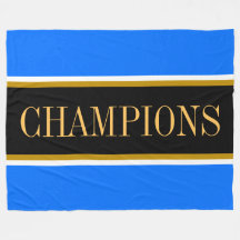 CHAMPIONS Hellblau Schwarz Weiß Rennstreifen