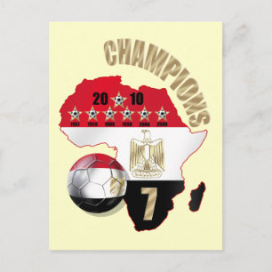 Champions Karte von Afrika Ägypten Pharaohs Postka