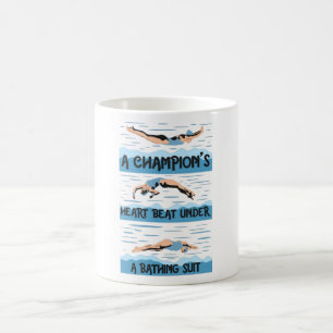 Champions Swimmer - Baden Anzug Kaffeetasse