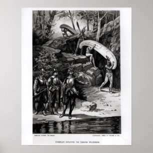 Champlain Erkundung der kanadischen Wildnis Poster