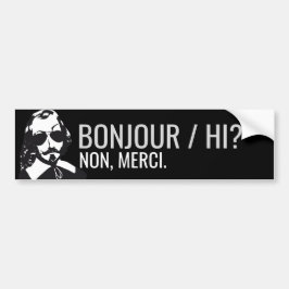 Champlain Hipster Québec bonjour/hi - VOTRE TEXTE Autoaufkleber