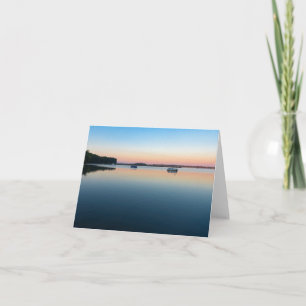 Champlain Sonnenaufgang in der Bucht von San Alben Dankeskarte