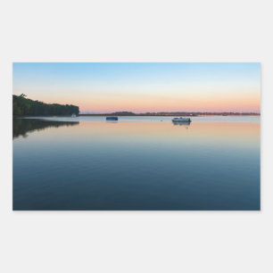 Champlain Sonnenaufgang in der Bucht von San Alben Rechteckiger Aufkleber
