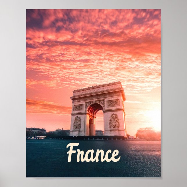 Champs-Élysées Frankreich Paris Poster (Vorne)
