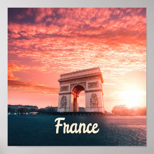 Champs-Élysées Frankreich Paris Poster (Vorne)