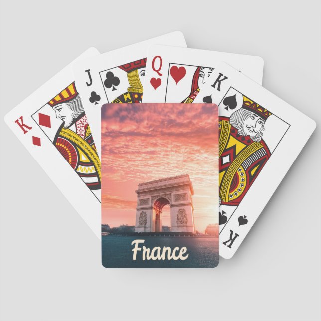 Champs-Élysées Frankreich Paris Spielkarten (Rückseite)
