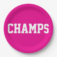 CHAMPS Lustiger Sportlicher Weißer Text Auf Knallr