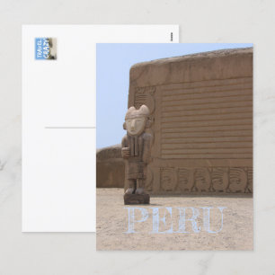 Chan Chan Historic Site, Peru Feiertagspostkarte