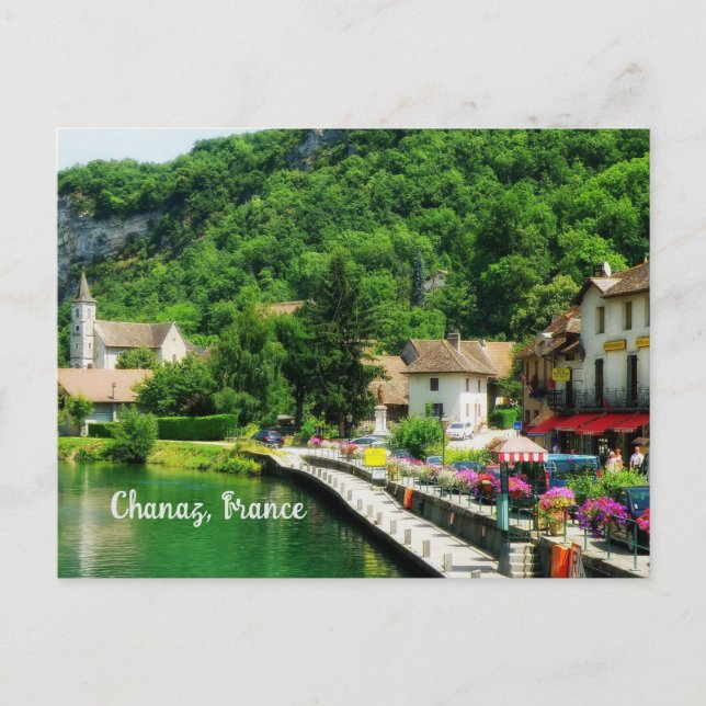 Chanaz, Frankreich Postkarte (Vorderseite)